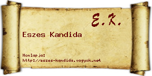 Eszes Kandida névjegykártya